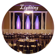 Uplighting, Up lighting, Wedding uplighting, lighting at weddings, 